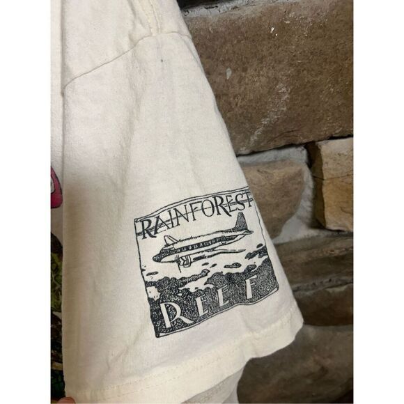Vintage 1990s Florida reef nature water ocean white tshirt - Picture 3 of 8